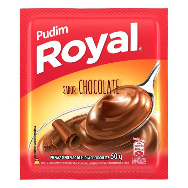  PÓ PARA  PUDIM ROYAL CHOCOLATE 50G
