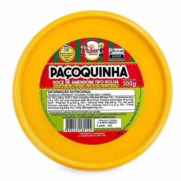 PAÇOCA FALEX ROLHA 300G