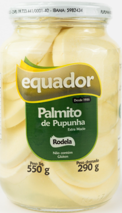 PALMITO RODELA PUPUNHA EQUADOR  290G