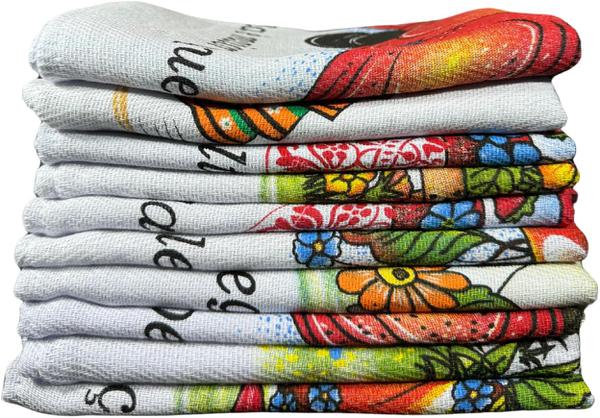 PANO DE PRATO FELPUDO ESTAMPADO 40X65CM