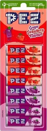 PASTILHA PEZ GRAPE STRAWBERRY 68G