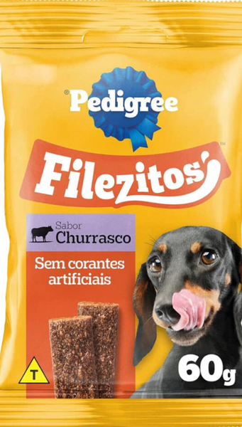 PETISCO CÃES PEDIGREE FILEZITOS CHURRASCO 60G