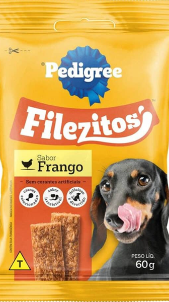PETISCO CÃES PEDIGREE FILEZITOS FRANGO 60G