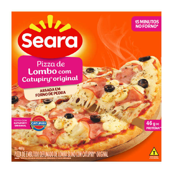 PIZZA SEARA LOMBO C/CATUPIRY 460GR