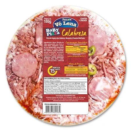 PIZZA VÓ LENA BABY CALABRESA 180G