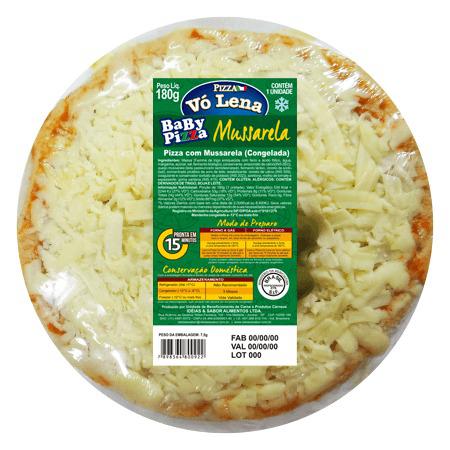 PIZZA VÓ LENA BABY MUSSARELA 180G