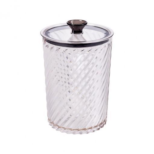 PORTA MANTIMENTOS PLASÚTIL CRISTAL DECORADO REDONDO 1,8L