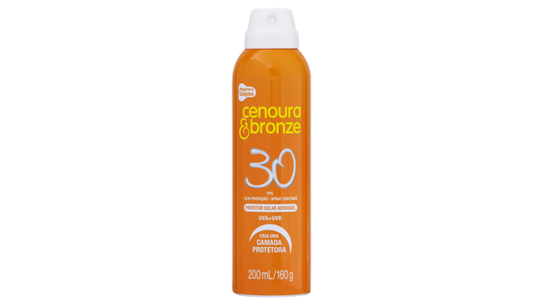 PROTETOR SOLAR AEROSOL CENOURA & BRONZE FPS30 200ML