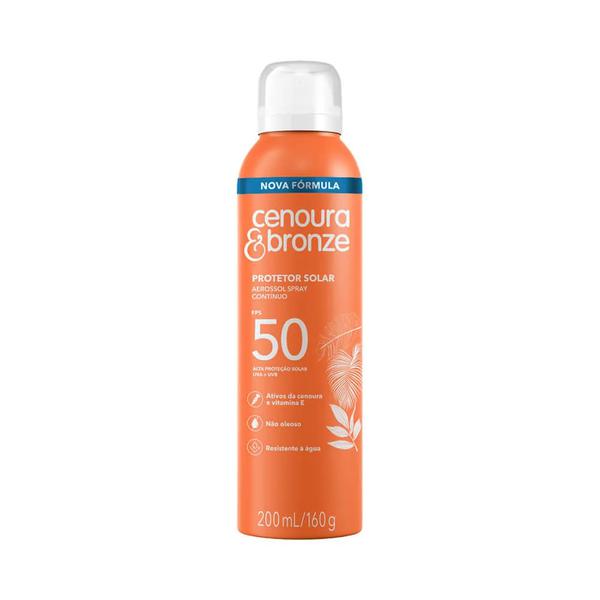 PROTETOR SOLAR AEROSSOL CENOURA & BRONZE FPS50 200ML