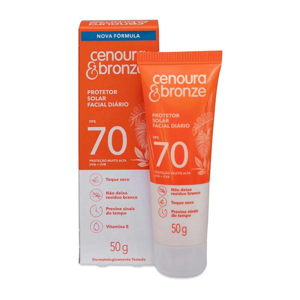 PROTETOR SOLAR CENOURA & BRONZE FPS70 50G