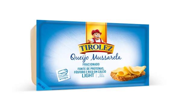 QUEIJO MUSSARELA TIROLEZ LIGHT KG