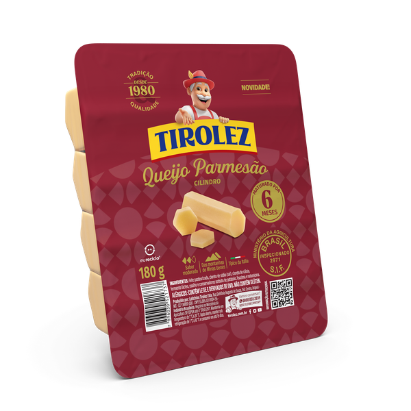 QUEIJO PARMESÃO TIROLEZ CILINDRO 180G