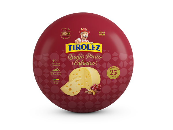 QUEIJO PRATO ESFÉRICO TIROLEZ KG