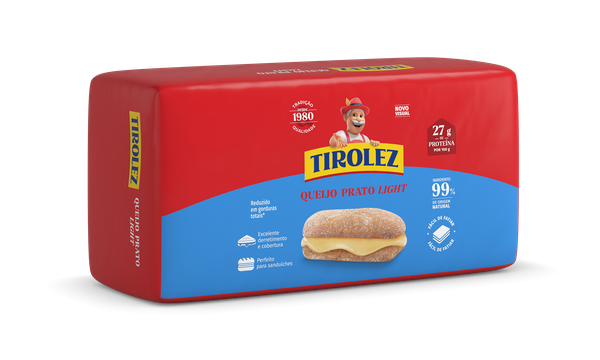 QUEIJO PRATO TIROLEZ LIGHT KG