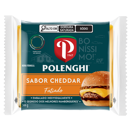 QUEIJO SANDWICH CHEDDAR FATIADO 144G