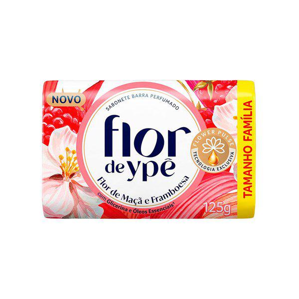 SABONETE FLOR DE YPÊ SUAVE FLOR DE MAÇÃ E FRAMBOESA 125G