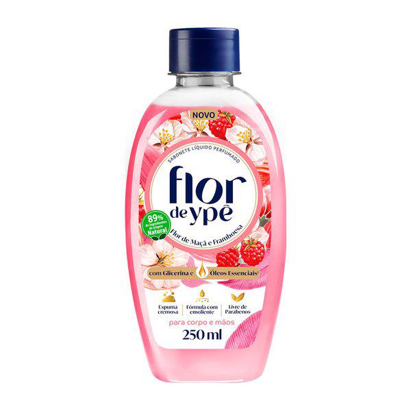 SABONETE LÍQUIDO FLOR DE YPÊ FLOR DE MAÇÃ E FRAMBOESA FLIPTOP 250ML