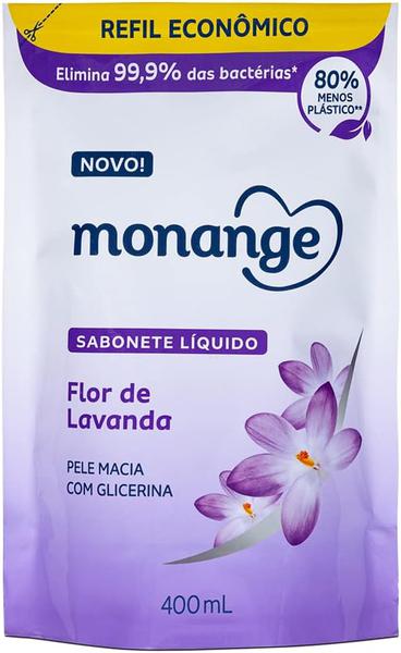 SABONETE LÍQUIDO MONANGE LAVANDA REFIL 400ML