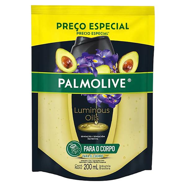 SABONETE LÍQUIDO PALMOLIVE ABACATE/IRIS REFIL 200ML