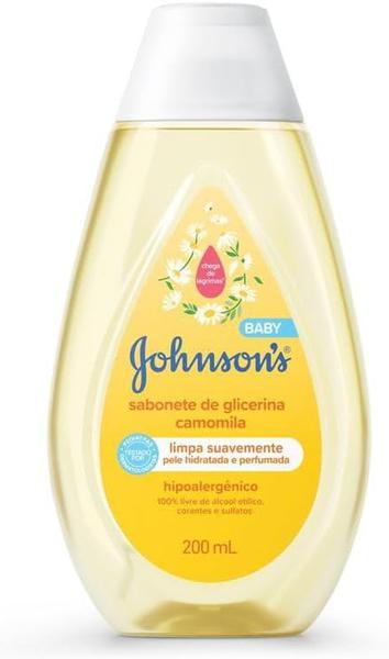 SABONETE LIQUÍDO BEBÊ JOHNSON BABY GLICERINA CAMOMILA 200ML