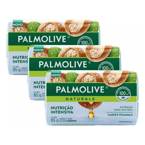 SABONETE PALMOLIVE NUTRIÇÃO INTENSIVA KARITÉ E VITAMINA E 85G C/3