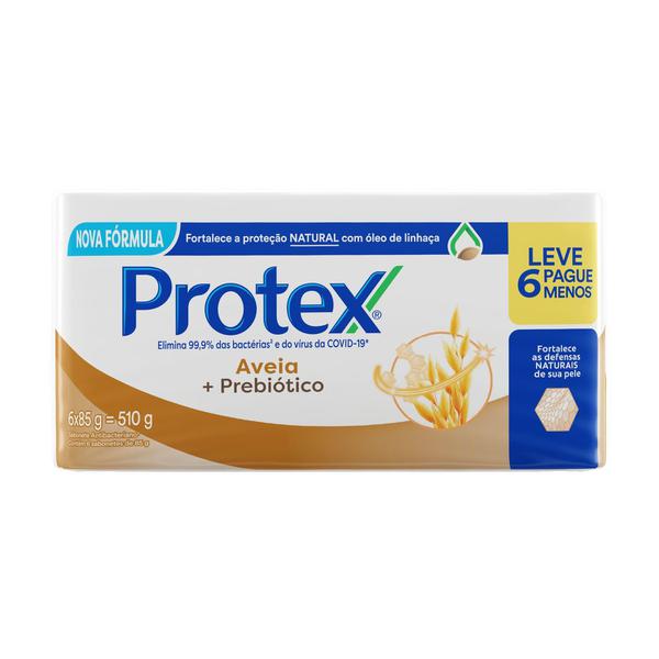 SABONETE PROTEX AVEIA 85G COM 6 UNID.