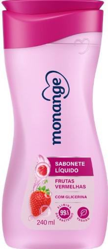 SABONTE LÍQUIDO MONANGE FRUTAS VERMELHAS 240ML