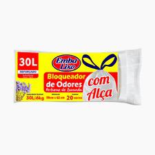 SACO DE LIXO EMBALIXO BLOQUEADOR DE ODORES 30L C/20 UNIDADES
