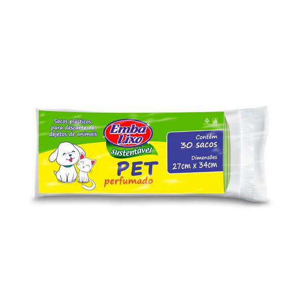 SACO DE LIXO EMBALIXO PET PERFUMADO C/30 27CM X 34CM