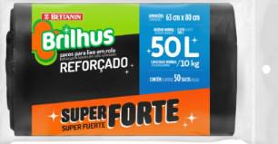 SACO LIXO BRILHUS REFORÇADO 50L C/50