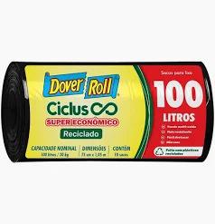 SACO LIXO DOVER ROLL CICLUS 100L C/10