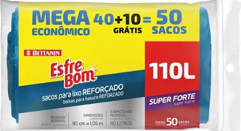 SACO LIXO ESFREBOM MEGA 110L C/50