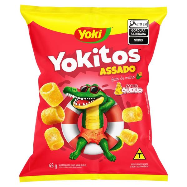 SALGADINHO YOKI YOKITOS TUBINHOS QUEIJO 45G