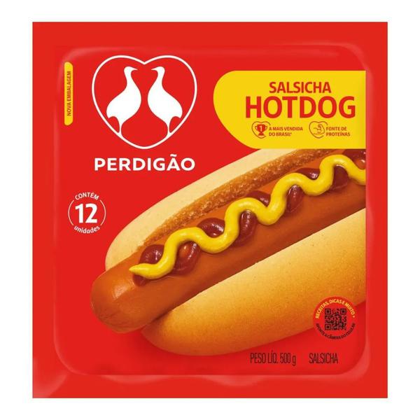 SALSICHA HOT DOG PERDIGÃO 500GR