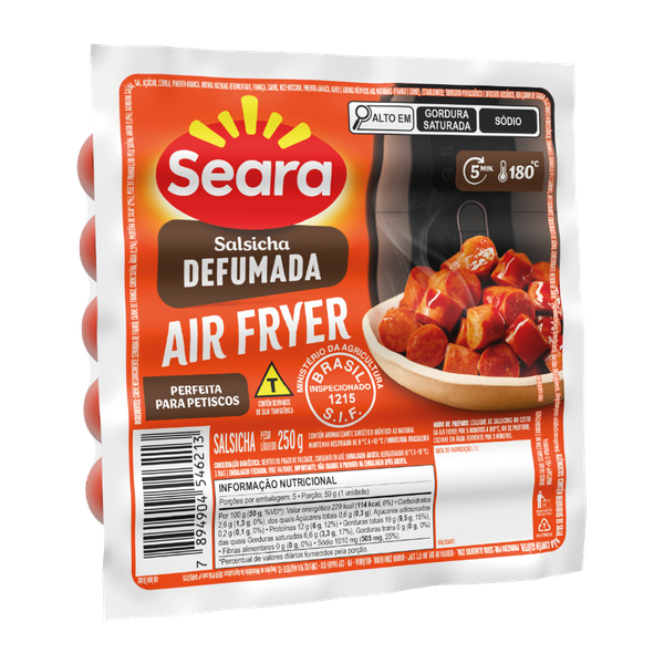 SALSICHA SEARA DEFUMADA AIR FRYER 250G