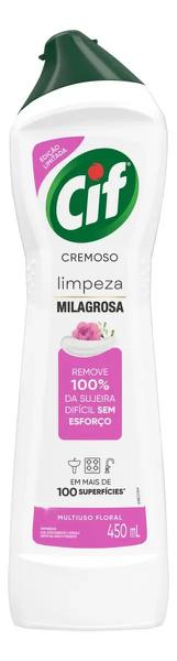 SAPONÁCEO CREME CIF FLORAL 450 ML