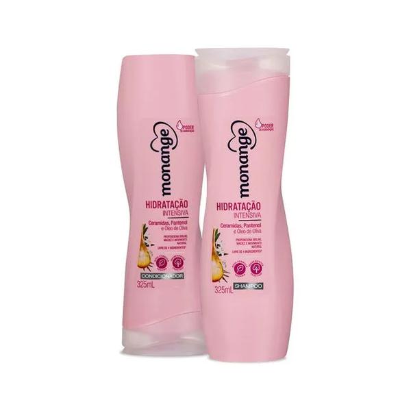 SHAMPOO 300ML+CONDICIONADOR 170ML MONANGE HIDRATAÇÃO INTENSIVA