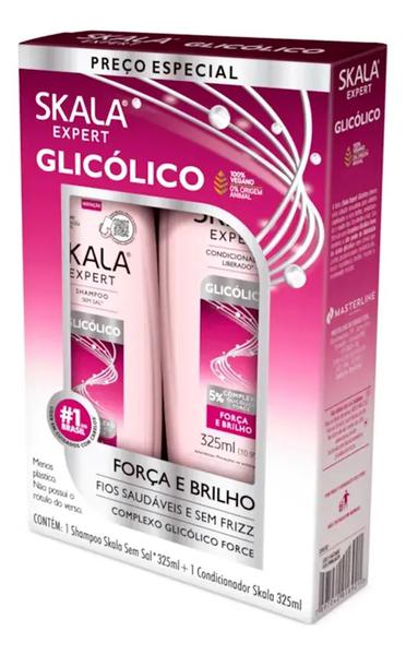 SHAMPOO 325ML+CONDICIONADOR 200ML GLICOLICO SKALA