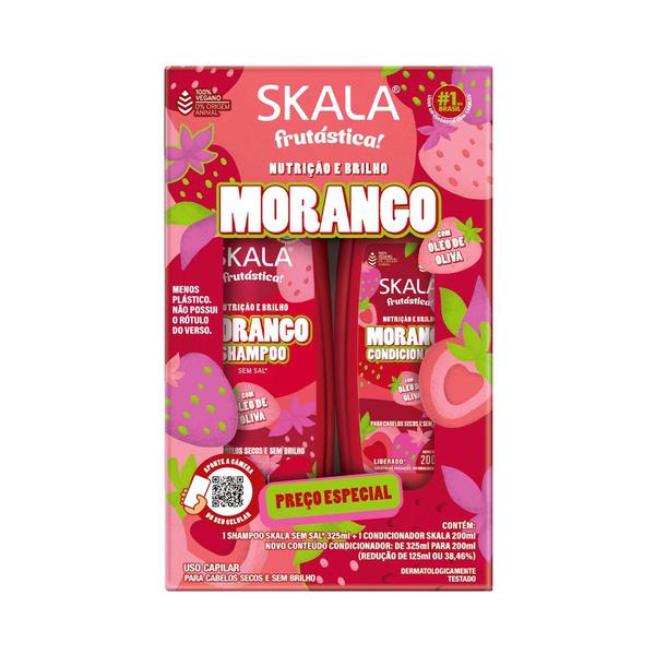 SHAMPOO 325ML+CONDICIONADOR 200ML SKALA MORANGO