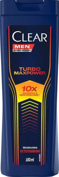 SHAMPOO CLEAR ANTICASPA TURBO MAXPOWER 180ML