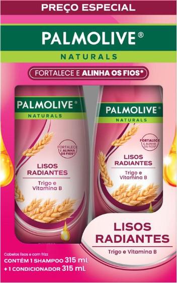 SHAMPOO+CONDICIONADOR PALMOLIVE NATURALS LISOS RADIANTES 315ML