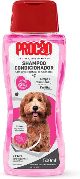 SHAMPOO CONDICIONADOR PARA CÃES PROCÃO 500ML