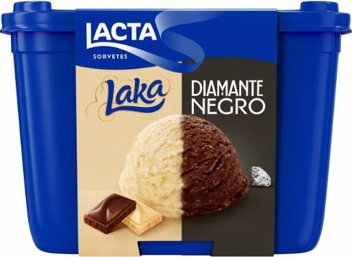 SORVETE LACTA DIAMANTE NEGRO/LAKA 1,5L