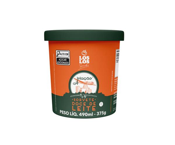 SORVETE LOS LOS DOCE DE LEITE AVIAÇÃO 490ML