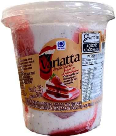 SORVETE PERFETTO VARIATTA BOLO DE MORANGO 500ML