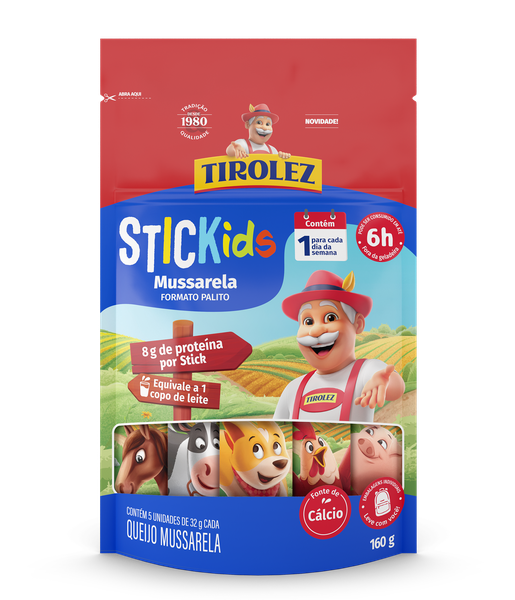 STICK MUSSARELA TIROLEZ 160G