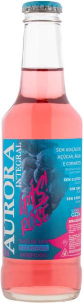 SUCO DE UVA AURORA ROSE GASIFICADO 275ML