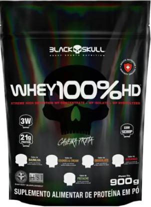 SUPLEMENTO WHEY BLACK SKULL 100% HD CHOCOLATE 900G
