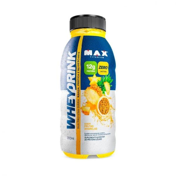 SUPLEMENTO WHEY MAX TITANIUM DRINK FRUTAS AMARELAS 300ML