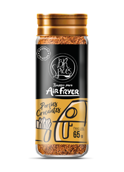 TEMPERO BR SPICES PARA AIR FRYER PORÇÕES CROCANTE 65G